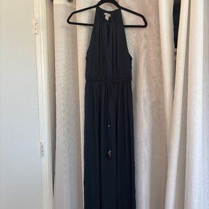 H&M navu blue high-neck maxi dress!